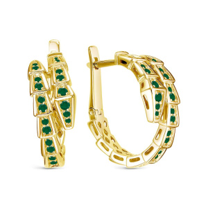 Серьги из золота Premium