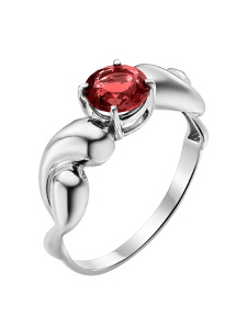 Кольцо из серебра с полудрагоценными вставками