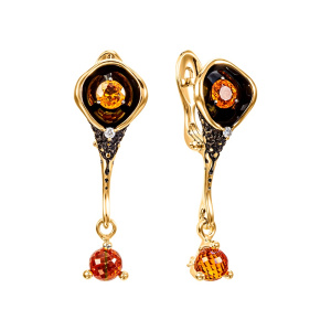 Серьги из золота Premium