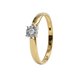 Кольцо из золота с бриллиантами