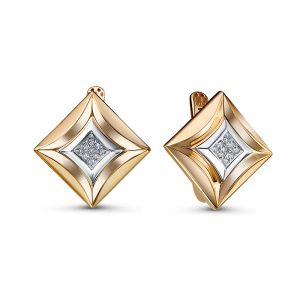 Серьги из золота с бриллиантами