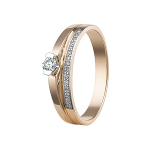 Кольцо из золота с бриллиантами