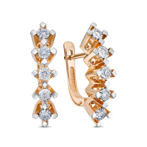 Серьги из золота с бриллиантами