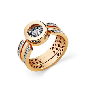 Кольцо из золота с бриллиантами