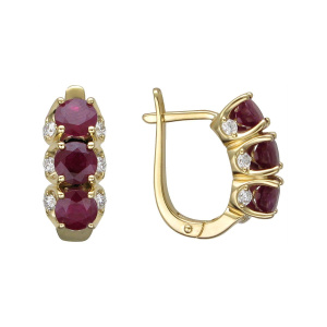 Серьги из золота Premium