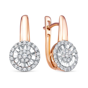 Серьги из золота с бриллиантами