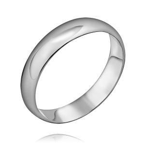 Обручальное кольцо из серебра