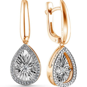 Серьги из золота с бриллиантами