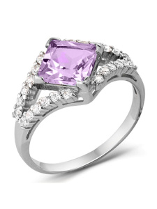 Кольцо из серебра с полудрагоценными вставками