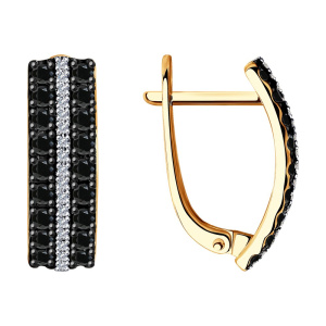 Серьги из золота с бриллиантами