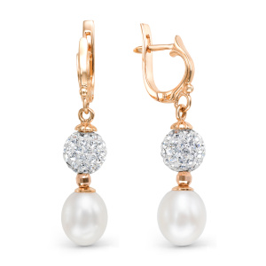 Серьги из золота с полудрагоценными вставками