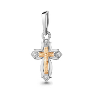 Крест из золота с бриллиантами