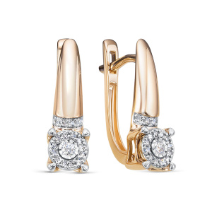 Серьги из золота с бриллиантами