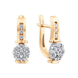 Серьги из золота с бриллиантами