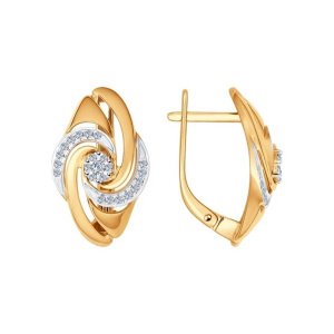 Серьги из золота с бриллиантами