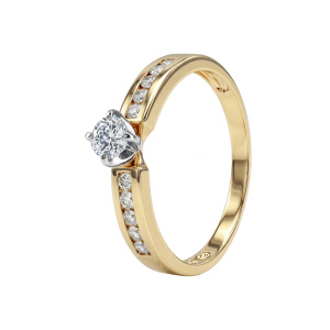 Кольцо из золота с бриллиантами