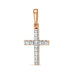 Крест из золота с бриллиантами