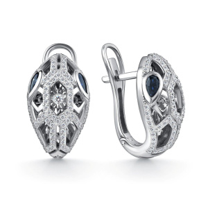 Серьги из золота с бриллиантами