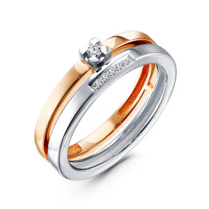 Кольцо из золота с бриллиантами