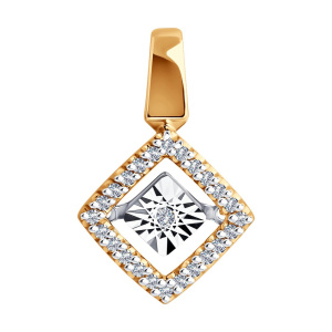 Подвеска из золота с бриллиантами