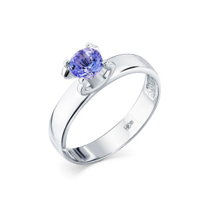 Кольцо из золота с цветными драгоценными вставками