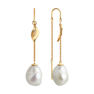 Серьги из золота с полудрагоценными вставками