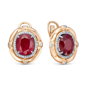 Серьги из золота Premium