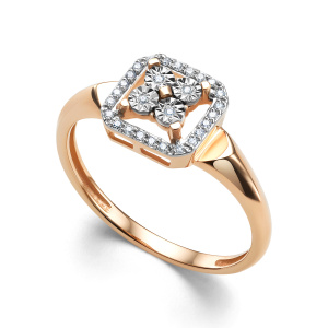 Кольцо из золота с бриллиантами