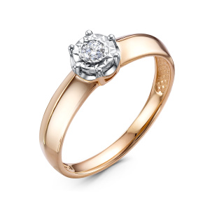 Кольцо из золота с бриллиантами