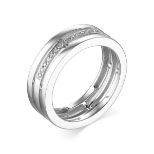 Обручальное кольцо из золота с бриллиантами