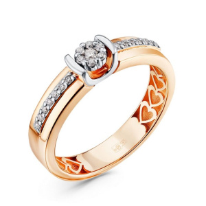 Кольцо из золота с бриллиантами