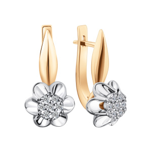 Серьги из золота с бриллиантами