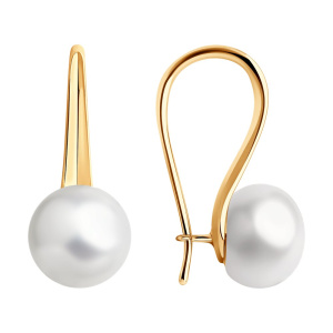 Серьги из золота с полудрагоценными вставками