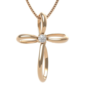 Крест из золота с бриллиантами