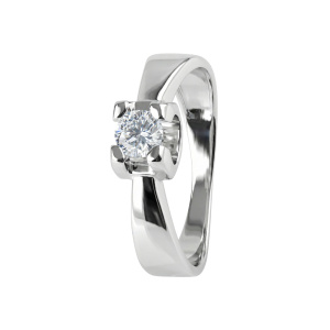 Кольцо из золота с бриллиантами выращенными