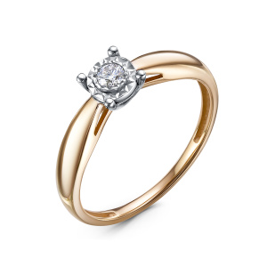 Кольцо из золота с бриллиантами