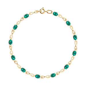 Браслет из золота с полудрагоценными вставками