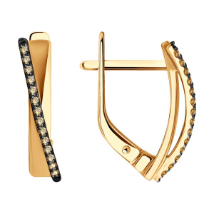 Серьги из золота с бриллиантами