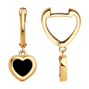 Серьги из золота с полудрагоценными вставками