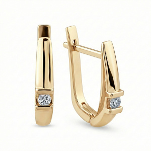 Серьги из золота с бриллиантами