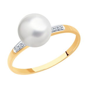 Кольцо из золота с полудрагоценными вставками