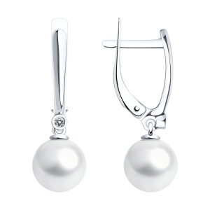 Серьги из золота с полудрагоценными вставками