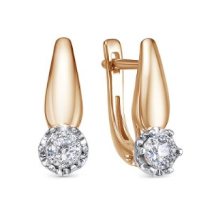 Серьги из золота с бриллиантами