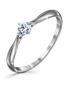 Кольцо из белого золота