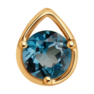 Подвеска из золота с полудрагоценными вставками