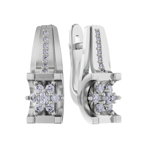 Серьги из золота с бриллиантами