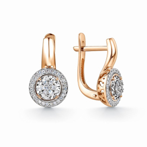 Серьги из золота с бриллиантами