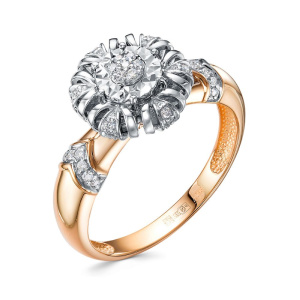 Кольцо из золота с бриллиантами