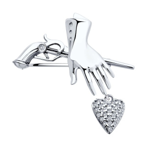 Брошь из серебра