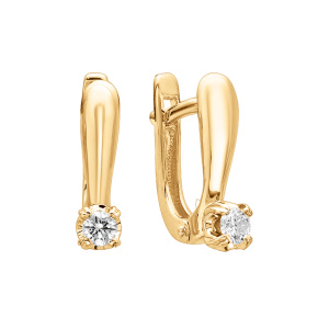 Серьги из золота с бриллиантами